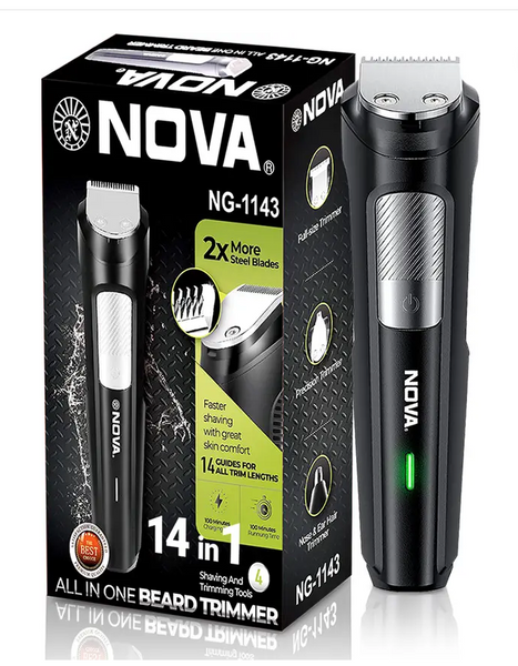 NOVA NG 1143 All In One Trimmer 100 min Runtime 14 Length Settings