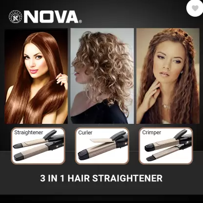 Nova 3 in one hair straightener hot sale