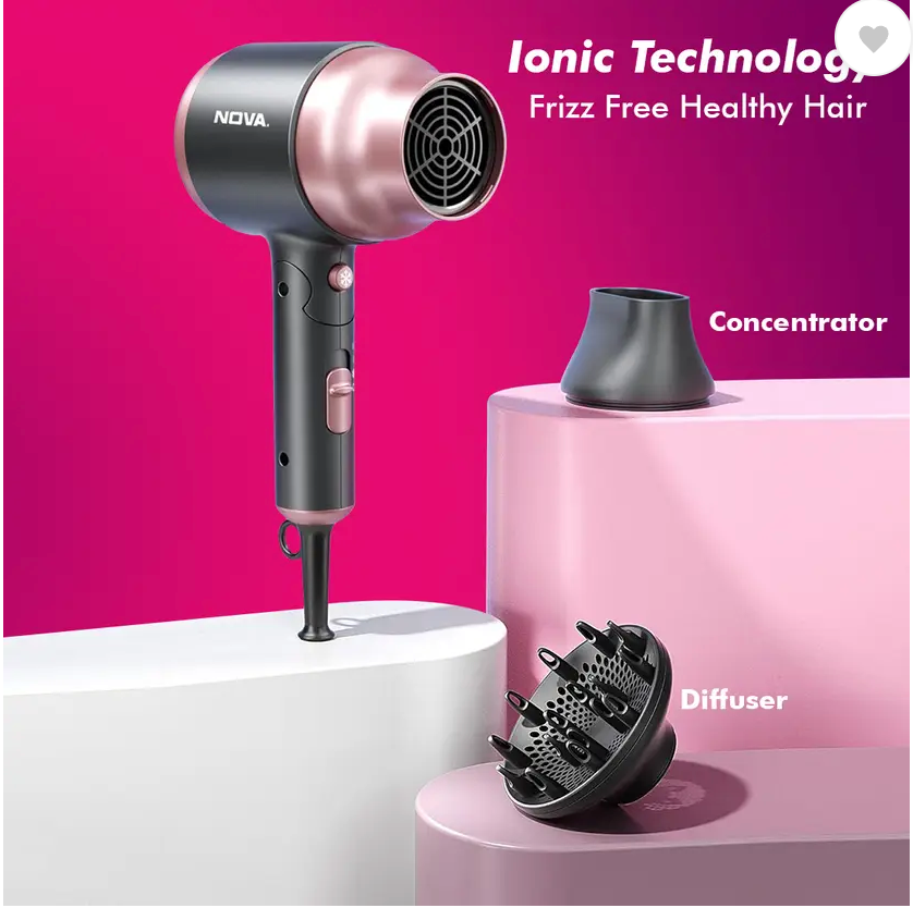 NOVA NHP 8223 Professional Hair Dryer (2000 W, Rose Gold