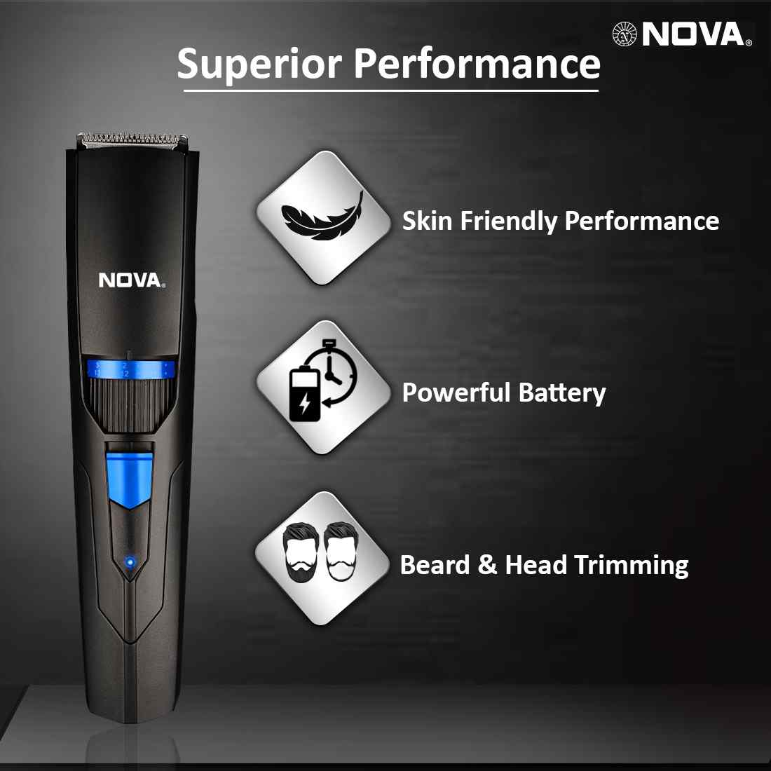 Nova NHT 1053 USB Runtime: 160 min Trimmer for Men view 4