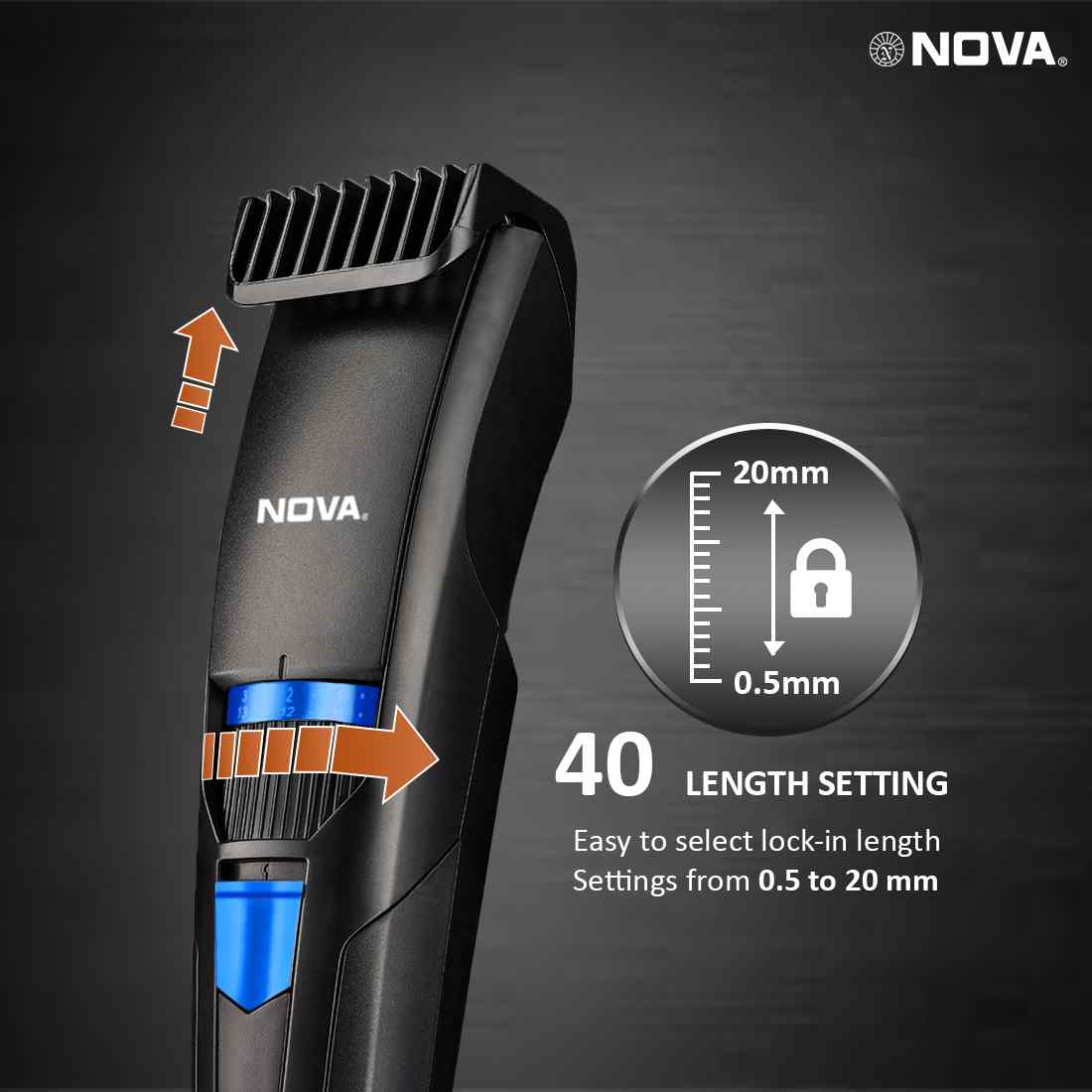 Nova NHT 1053 USB Runtime: 160 min Trimmer for Men view 6